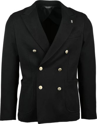 Berry & Brian Double-Breasted Jacket With Wide Lapels And Button Closure