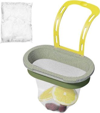 No Brand Colador De Fregadero - Colador De Cocina - Evita Obstrucciones - Filtro De Malla Fina - 16,5 X 9,4 X 14,9 Cm - Verde