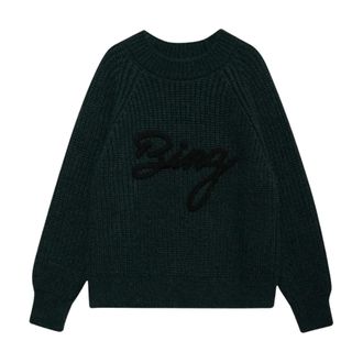 Anine Bing Round-neck Knitwear, female, Green, S, Kendrick Jumper