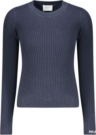 Pepe Jeans London Crewneck Sweater - Dames - Ronde hals truien - Blauw - XL - Katoen - Truien & Vesten