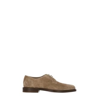 Brunello Cucinelli Suede Lace-Up Shoes - male - Brunello Cucinelli - Laced Shoes - Brown - 10 UK - Shoes