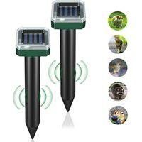 OEM Paquete De 2 Repelentes Ultras&oacute;nicos Para Topos Y Ardillas De Tierra, Para C&eacute;spedes, Jardines Y Patios, Para Eliminar Ardillas De Tierra, Ratones, Top