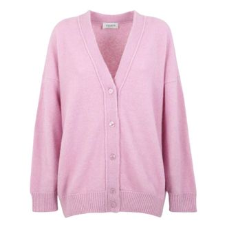 Laneus Kasjmier en Zijde Vest - Dames - Truien - Roze - Maat: XS Zijde