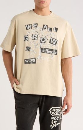 Honor The Gift We All Grow Cotton Graphic T-Shirt in Taupe at Nordstrom, Size Xx-Large