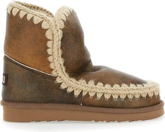 Mou Eskimo Enkellaarsjes - Dames - Winterlaarzen - Bruin - 40 EU - Su&egrave;de - Schoenen