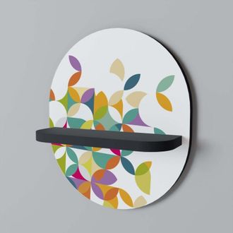 OEM Estante Ovalado Pixel Blossom Negro