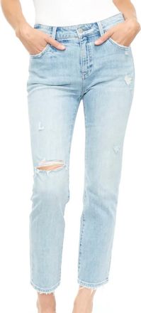Pistola Denim Monroe High Rise Cigarette Crop In Lenora