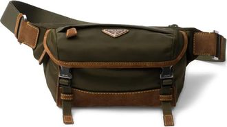 Prada Borsa a spalla utility piccola in tela - Verde