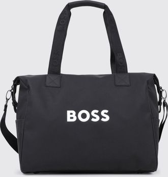 HUGO BOSS Diaper bag in nylon con logo stampato