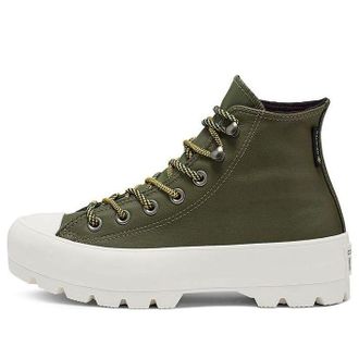 Converse (WMNS) Converse Winter GORE-TEX Lugged Chuck Taylor All Star Boot High Top Thick Sole Army Green 566154C