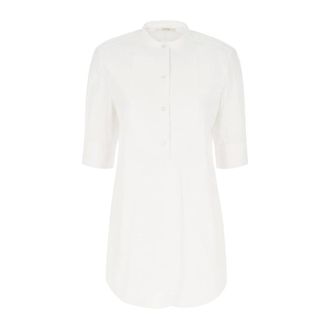The Row Elaris Shirt - Dames - Blouses & Shirts - Wit - Maat: XS Katoen