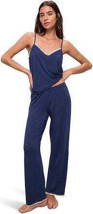 Eberjey Frida Cami And Pant PJ Set Womens Pajama Sets Navy : XS, Modal/Spandex/Tencel