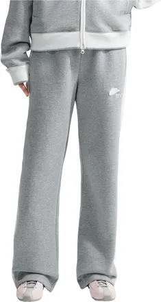 Nike (WMNS) Nike Studio Fleece Medium Weight Nike Run Club Track Pants Dark Grey Heather Sail IO2302-063
