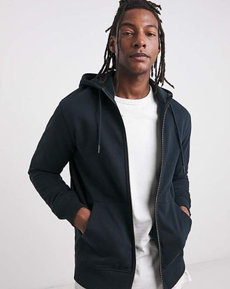 Jacamo Full Zip Hoodie Extra Long