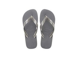 Havaianas Top Tiras Flip Flop Sandal Womens Sandals Steel Grey : EU 35-36 (US Mens 4-5 - Womens 5-6) M, Rubber