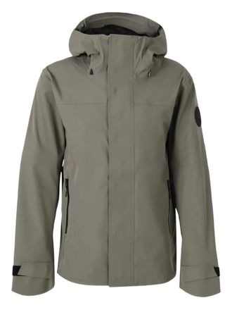 Canada Goose logo-patch padded jacket - men - Polyester/Cotton - S - Green