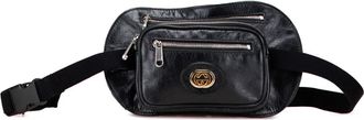 Gucci Marsupio Morpheus in pelle di vitello con doppia zip 2000-2015 - Nero