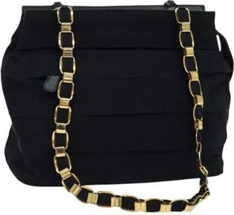 Ferragamo Pre-owned Canvas shoulder-bags - Dames - Vintage Shopper - Zwart - ONE Size - Vintage