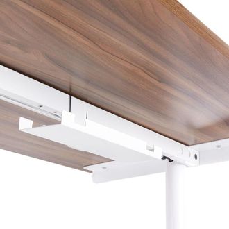 Beliani Beliani - Bandeja Porta Cables De Metal Blanco Para Escritorio Regulable Manual Destin Tracie