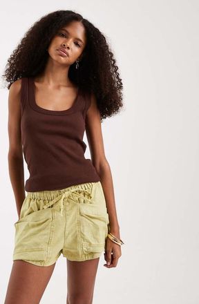 Free People Good Fortune - Pantaloncini verde oliva caldo
