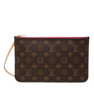 Louis Vuitton Pre-owned Clutches, female, Brown, Size: ONE SIZE Pre-owned Monogram Canvas Pouch