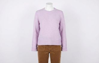 Faherty Jackson Crewneck Sweater In Ice Lilac Heather
