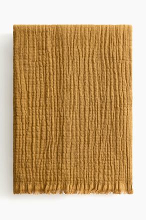 H&M Plaid aus Baumwollmusselin - Yellow