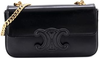 Celine Triomphe Chain Leather Small shoulder bag - Nero