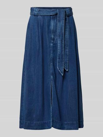 Mos Mosh Jeansrock mit Bindeg&uuml;rtel Modell Koda in Dunkelblau, Gr&ouml;&szlig;e 34