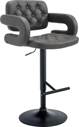 Clp Clp - Sgabello Dublin In Similpelle Grigio Nero