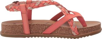 Blowfish Womens Foxtail Sandals In Rose Gold Meteorite/melon Die Cut