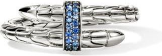 John Hardy Spear Flex Ring, Sterling Silver, Pav&eacute; in Blue Sapphire at Nordstrom, Size 9