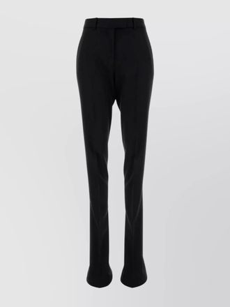 The Attico virgin wool flared trousers