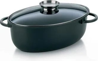 KELA Kela - Cacerola De Aluminio Fundido Negro De 45cm - 15153 Line