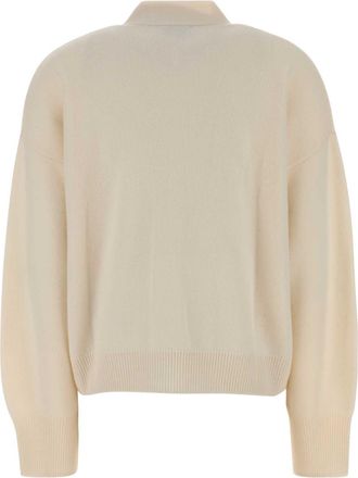 Le Kasha Womens With Cardigan White Organic Cashmere