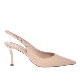 Baldinini Leather Slingback Pump - female - Baldinini - Pumps - Beige - 5 1/2 UK - Shoes