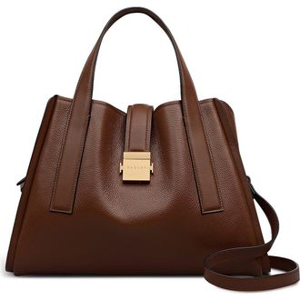 Radley London Sloane Mews Medium Leather Satchel in Chocolate at Nordstrom Rack