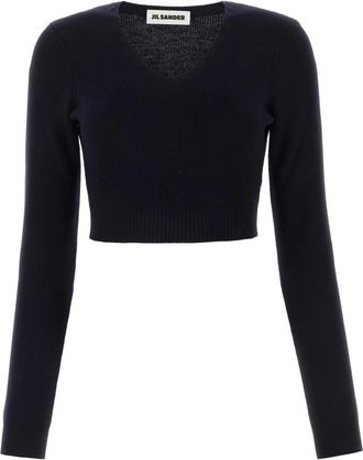 Jil Sander Midnight Blue Wool Sweater