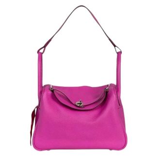 Herm&egrave;s Pre-owned SAC Lindy 30 Schoudertas - Dames - Pre-owned - Roze - Maat: ONE Size Zijde