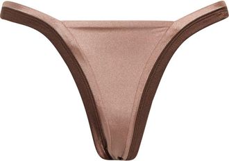 Maaji Trinity Reversible Bikini Bottoms in Brown at Nordstrom Rack, Size Medium
