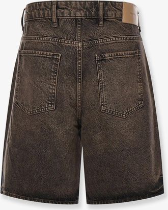 Represent Mens Bermuda Shorts Brown Cotton