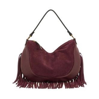 Gabs Shoulder Bags, female, Brown, ONE SIZE, Leather Shoulder Bag with Fringes