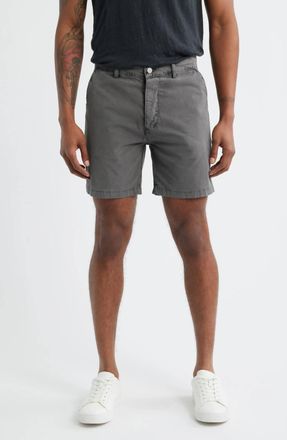 Alex Crane Pac Cotton Shorts In Slate