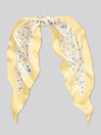 Lauren Ralph Lauren Tuch aus reiner Seide Modell FLORAL S DMD in GELB, Gr&ouml;&szlig;e 1