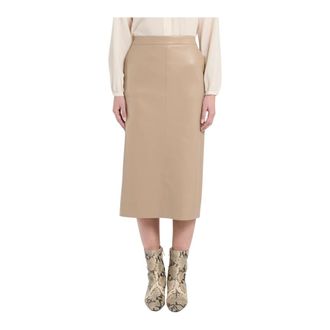 Marella Gonna a Tubino Midi - - Skirts - Donna - Beige - M