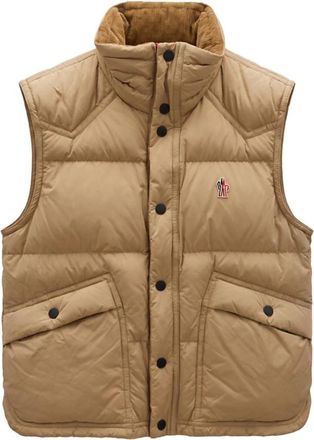 Moncler Evans Down Vest - Heren - Bodywarmers - Bruin - XL - Polyester - Jassen