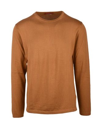 Daniele Fiesoli Brown Relaxed Cotton Sweater