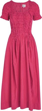 Damson Madder Abito Raphaela a righe - Rosa