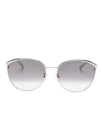 Cartier Zonnebril met ovalen montuur - Zilver