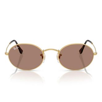 Ray-Ban Sunglasses Rb3547 001/1 A Oval Gold/Purple Unisex